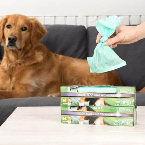 BOS Odor-Sealing Dog Poop Bags for Pet Waste - Disposal Doggy Bags - Scent & Smell Free (Pack of 1)