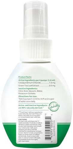 TropiClean Fresh Breath Drops for Cats, Cat Breath Freshener, 2.2oz