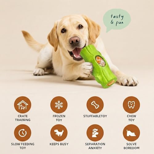 2 Pack Dog Toys for Aggressive Chewers Green & Blue