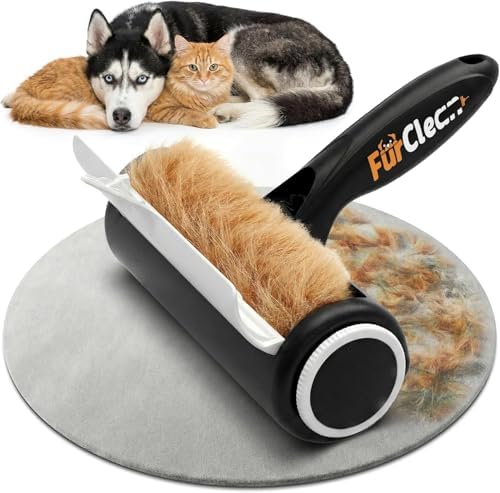 Pet Hair Removal Roller - Electrostatic Absorption Reusable Lint Rollers for Pet Hair - Cleaning Tool for Furniture, Couch and Carpet - Large Storage Compartment with Easy Disposal