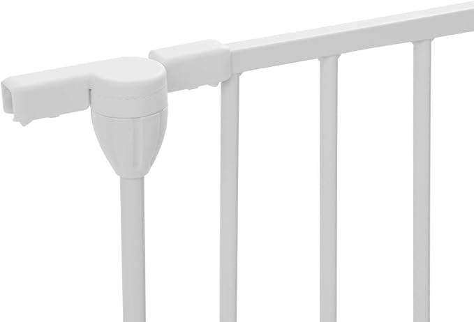 COMOMY Gate Extension 30" Tall, Suitable for 80" /150“/ 198" Wide Iron Fence Door of COMOMY, Create a Spacious and Secure Environment for Your Pets, White（Cannot be Used Alone）