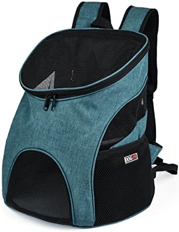 Dogline Front and Backpack for Dogs/Cats - Two Sizes - Airline Approved - Small, Teal