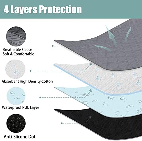 47' Hexagon Washable Guinea Pig Playpen Mat Leakproof Anti-Slip