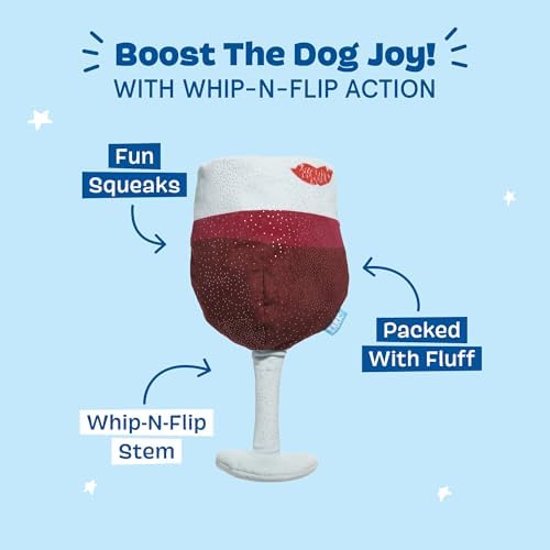BarkBox Grrrrande Vino Interactive Plush Dog Toy