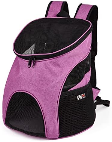 Dogline Front and Backpack for Dogs/Cats - Two Sizes - Airline Approved - Small, Pink