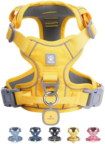 Pawaii No Pull Dog Harness with Pet ID Tag, Reflective Vest