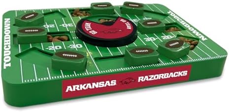 Pets First NCAA Arkansas Large Puzzle Toy, Dog Puzzle Treat Toy, New Large Size, Interactive Dog Treat Toy, Dog Slow Feeding Toy
