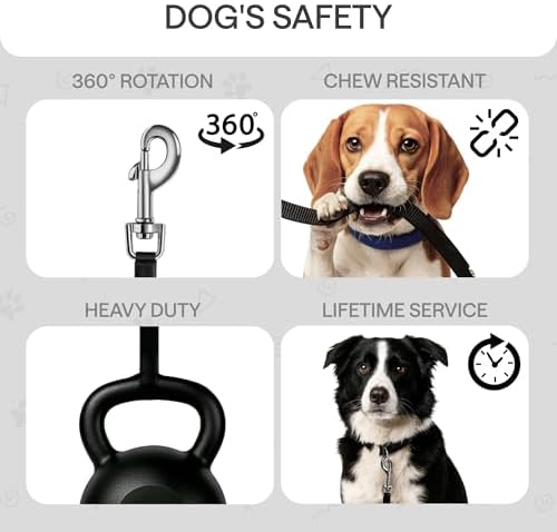 Retractable Dog Leash for Small Dogs up to 33 lbs – 10ft Long Hands Free Lead for Dogs – Reflective Heavy Duty Puppy Leash and Waist Dog Leashes for Training, Running, Outside – Correa para Perros
