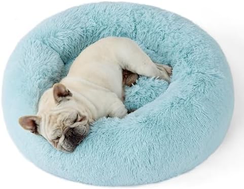 Bedsure Calming Dog Bed Medium Size Dog Donut Washable Pet Bed,30ins