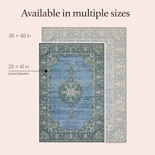 Lovewag Reusable Washable Dog Pee Pads, Blue Hazel 28x41, 2 Pack