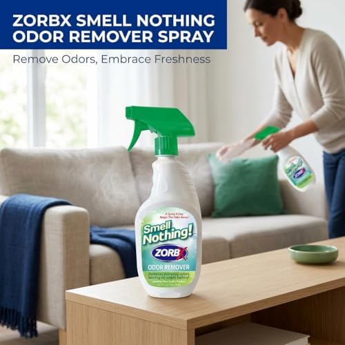 ZORBX Smell Nothing Unscented Odor Remover Spray 24 Oz
