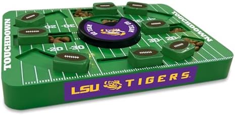 Pets First NCAA LSU Large Puzzle Toy, Interactive Treat Toy for Dogs, New Size, Slow Feeding Toy