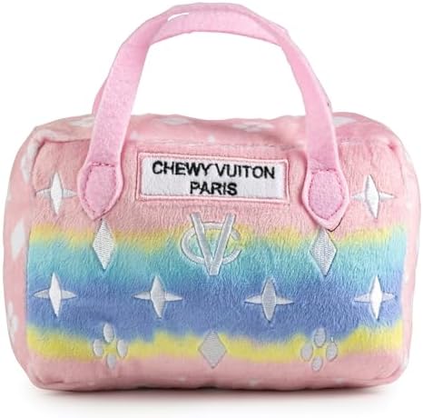 Haute Diggity Dog Chewy Vuiton Handbag Plush Dog Toy, Designer Parody Toy