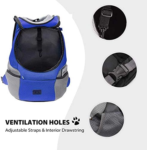PETCUTE Dog Backpack Carrier Cat Carrier Pet Travel Carriers for Small Dogs and Cats Pet Travel Backpack