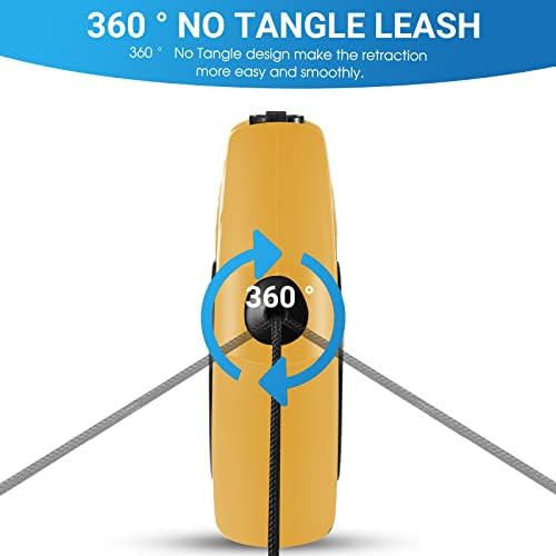 360°No Tangle 26 Ft Retractable Dog Leash for Dogs up to 99lbs