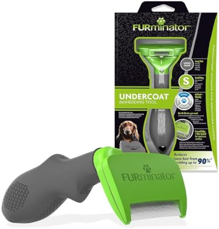 FURminator Undercoat deShedding Tool for Small Long Hair Dogs 4.5-9 kg