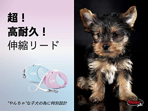 Flexi - PU00T2-251-RO - Dog Lead - Retractable Lead - Puppy Tape - 2 m - Pink