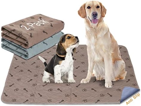 Peepeego 2Pack 36"x36" Pee Pads Washable Waterproof Rugs for Dog Training