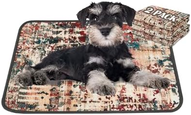 Qeils Washable Pee Pads for Dogs, Reusable Puppy Pads 18"x 24" 2 Pack