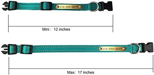 SINYUDUN Personalized Reflective Dog Collars with Customized ID Tags