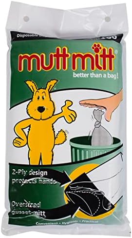 Mutt Mitt Dog Waste Pick Up Bag, 100-Count