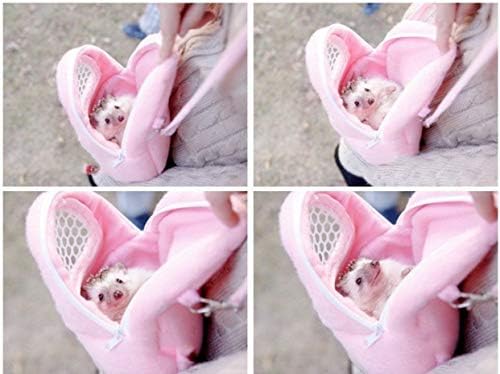 Pet Dog Carrier Bags,Portable African Hedgehog Hamster Breathable Bags,Handbags,Puppy Cat Travel Backpack(S Size:17x12cm/6.7x4.7inch)