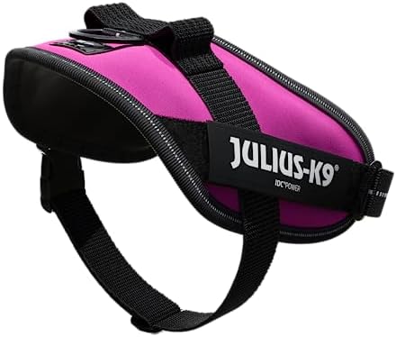 Julius-K9, 16IDC-DPN-M, IDC Powerharness, Dog Harness, Size: Mini, Dark Pink
