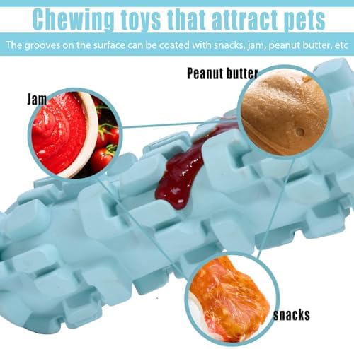 Freezable Treat Dispenser with 8 - Hours Cooling, Feeder for Large Dogs
