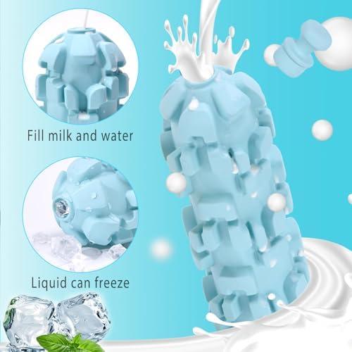 Freezable Treat Dispenser with 8 - Hours Cooling, Feeder for Large Dogs