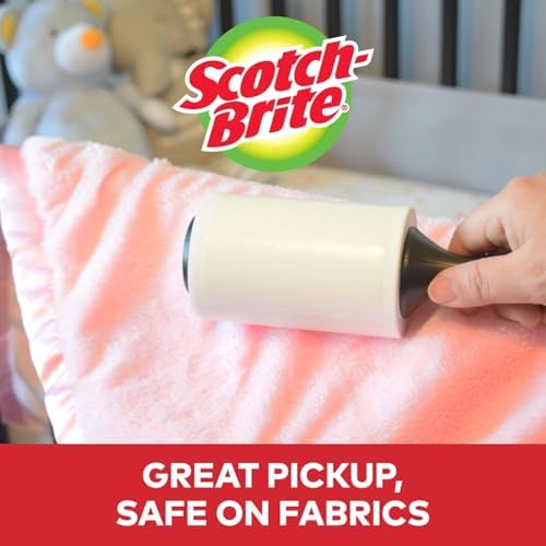 Scotch 3M Mini Lint Rollers 6-Pack (30 Sheets Each), Travel-Size Sticky Lint Removers for Clothes, Furniture and Pet Hair (3-Pack (30 Sheets Each))