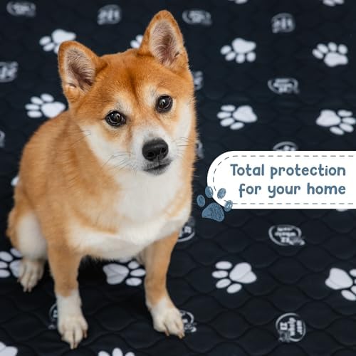 EZwhelp Reusable Dog Pee Pads, Washable Waterproof Mat 48x60 in, 2 Pack