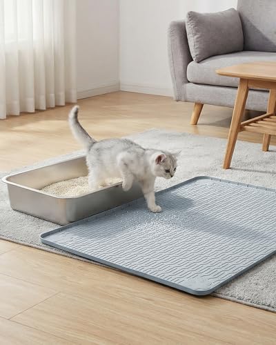 ANWA Waterproof 34" x 22" Large Litter Box Mat, Silicone Litter Mat
