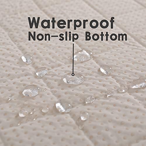 nanbowang Waterproof Blankets for Large Dogs Dog Bed Covers, Water Absorb Training Pads (6882 Beige)