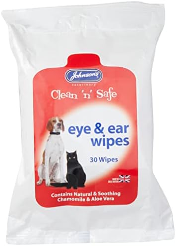 Johnsons Veterinary Clean N Safe Pet Eye & Ear Wipes (One Size) (Multicoloured)