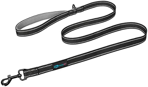 PHOEPET 5 Feet Heavy Duty Dog Leash - Reflective - Soft Padded Handle
