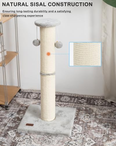34" Cat Scratching Post with Replaceable Sisal Scratcher