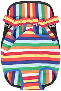 Leconpet Pet Carrier Backpack, Legs Out Adjustable Pet Front Cat Dog Carrier Backpack, Easy-Fit Dog Travel Backpack Carrier for Hiking Camping for Small Medium Puppies Cats (XL, Stripe)