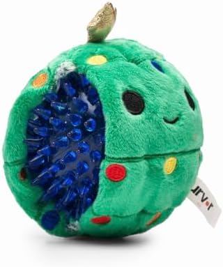 Flourish Pets 2 in 1 Large Christmas Tree Multi-Layer Chew Toy for Active Dogs | Non-Toxic BPA Free Double Stitched Soft Fabric and Long-Lasting Dog Plush Toys (5" Prancer) (Large Christmas Tree)
