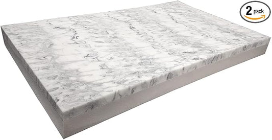 Pet Dog Bed Gel Infused High Density Memory Foam Pad (34x26x3 inches (2pack))