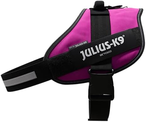 Julius-K9, 16IDC-DPN-4, IDC Powerharness, Dog Harness, Size: 4, Dark Pink