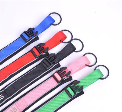 Muka Personalized Dog Collar, Reflective Embroidered Nylon Collars