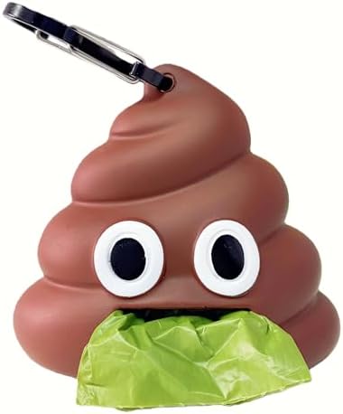 Dog Poop Bag Dispenser for Dog Leash, Poop Shape Sturdy Holder