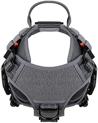 ICEFANG Tactical Dog Harness for Medium Dogs,Reflective No Pull Dog Vest