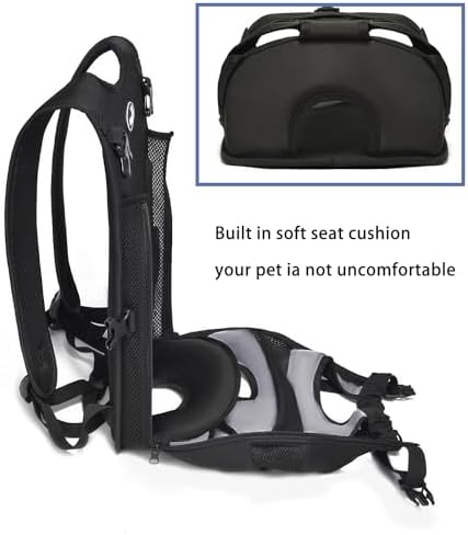 Wakytu Pet Carrier Backpack, Pet Front Dog Carrier Backpacks, Adjustable Pet Front Cat Dog Carrier Backpack Travel Bag, Legs Out, Easy-Fit for Traveling Hiking Camping for Small Cats Dogs