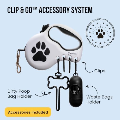 Award-Winning Modular Retractable Dog Leash for Small Dogs