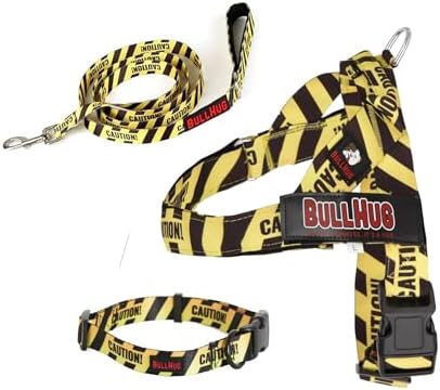 BULLHUG 6 FT Bulldog Leash with Padded Handle. Perfect for Bulldogs, French Bulldogs, Pugs & All Breeds. Leashes for Walking, Training Lead for Bulldogs (Pizza)