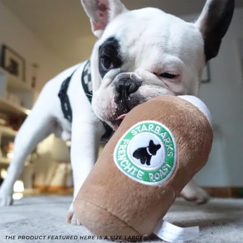 Haute Diggity Dog Starbarks Frappawcino Plush Dog Toy, Drink Parody Toy