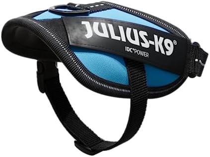 Julius-K9, 16IDC-AM-B2, IDC Powerharness, Dog Harness, Size: Baby 2, Aquamarine
