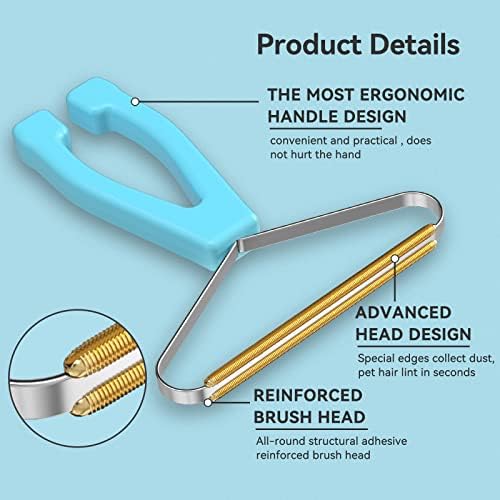 Carpet Rake, Lint Remover, Pet Hair Remover for Dog Cat Fur & Carpets