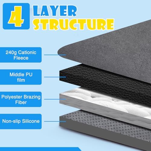 FUWERY 2 Packs 72"x72" Extra Large Washable Pee Pads for Dogs
